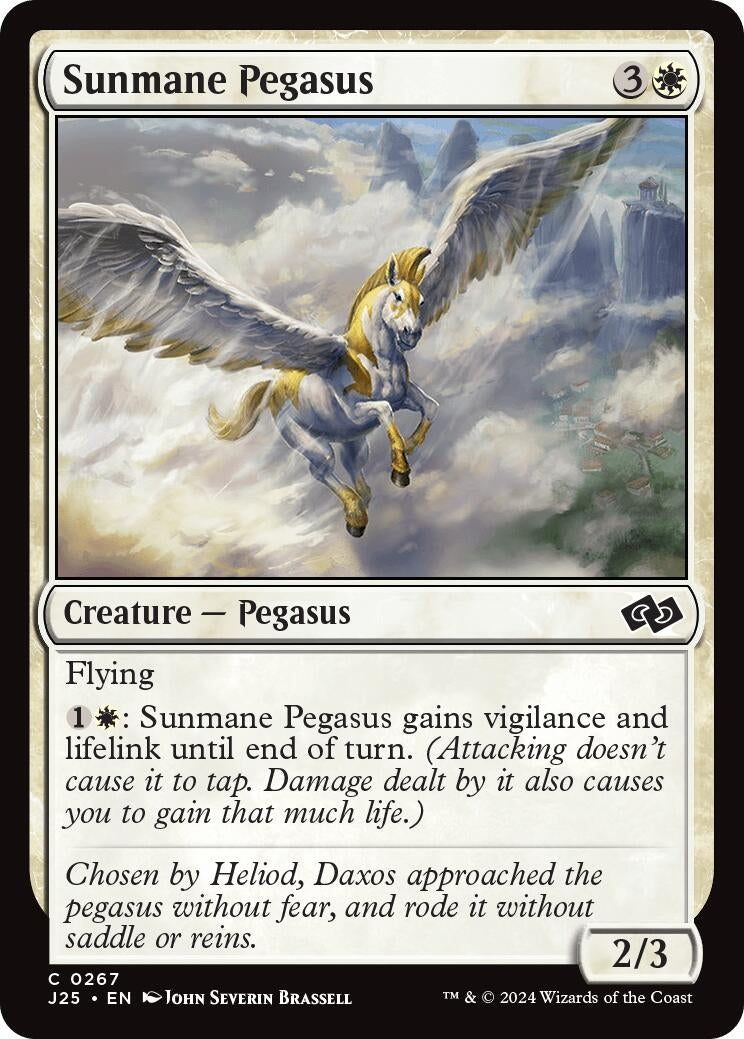 Image for Sunmane Pegasus (267) (Foundations Jumpstart) - Magic: The Gathering