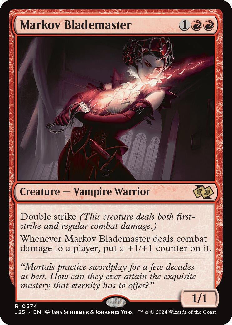 Image for Markov Blademaster (574) (Foundations Jumpstart) - Magic: The Gathering
