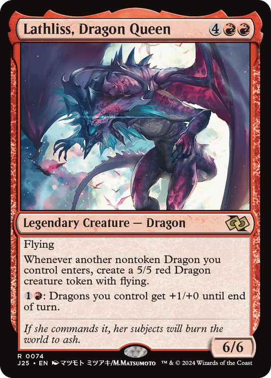 Image for Lathliss, Dragon Queen (Anime) (74) (Foundations Jumpstart) - Magic: The Gathering