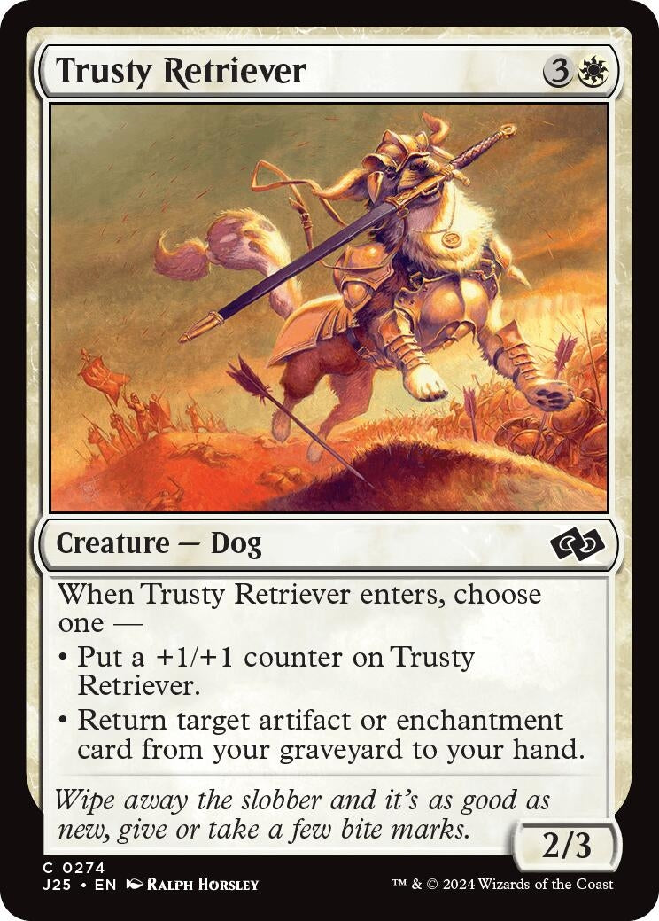 Image for Trusty Retriever (274) (Foundations Jumpstart) - Magic: The Gathering