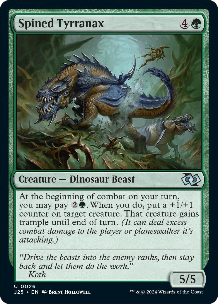Image for Spined Tyrranax (26) (Foundations Jumpstart) - Magic: The Gathering