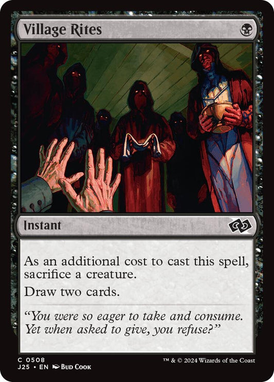 Image for Village Rites (508) (Foundations Jumpstart) - Magic: The Gathering