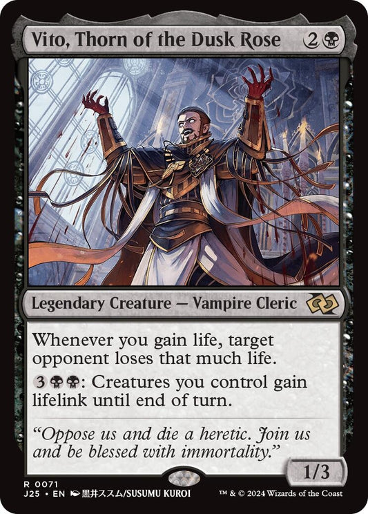 Image for Vito, Thorn of the Dusk Rose (Anime) (71) (Foundations Jumpstart) - Magic: The Gathering