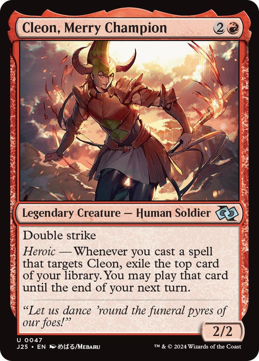 Image for Cleon, Merry Champion (Anime) (47) (Foundations Jumpstart) - Magic: The Gathering