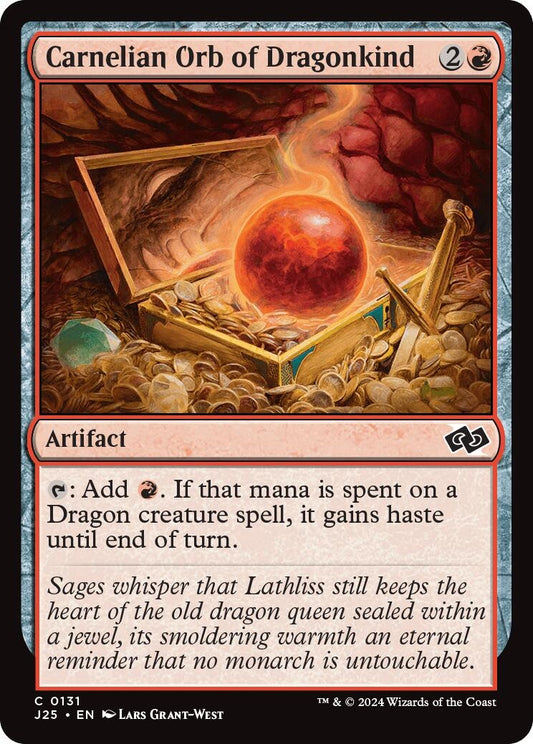 Image for Carnelian Orb of Dragonkind (131) (Foundations Jumpstart) - Magic: The Gathering