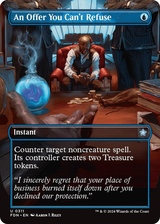 Image for An Offer You Can't Refuse (Borderless) (311) (Foundations) - Magic: The Gathering