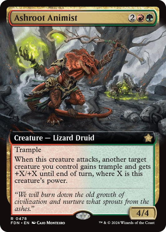 Image for Ashroot Animist (Extended Art) (478) (Foundations) - Magic: The Gathering