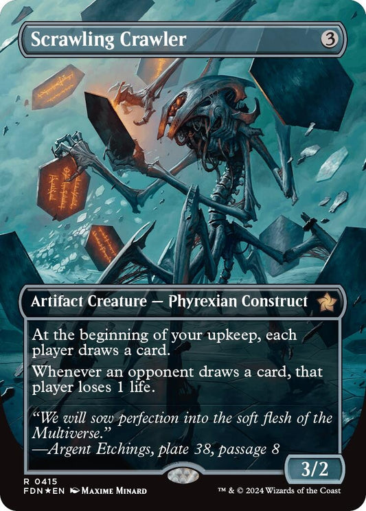 Image for Scrawling Crawler (Borderless) (Mana Foil) (415) (Foundations) - Magic: The Gathering