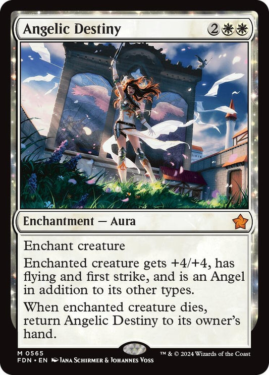 Image for Angelic Destiny (565) (Foundations) - Magic: The Gathering