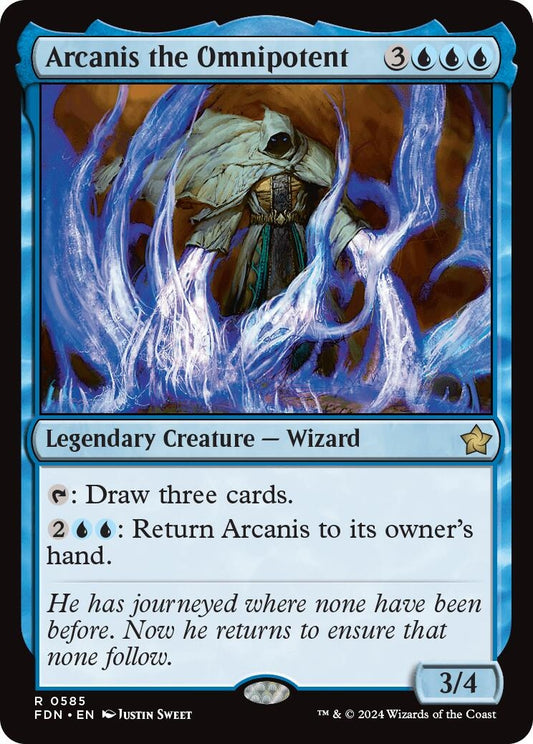 Image for Arcanis the Omnipotent (585) (Foundations) - Magic: The Gathering