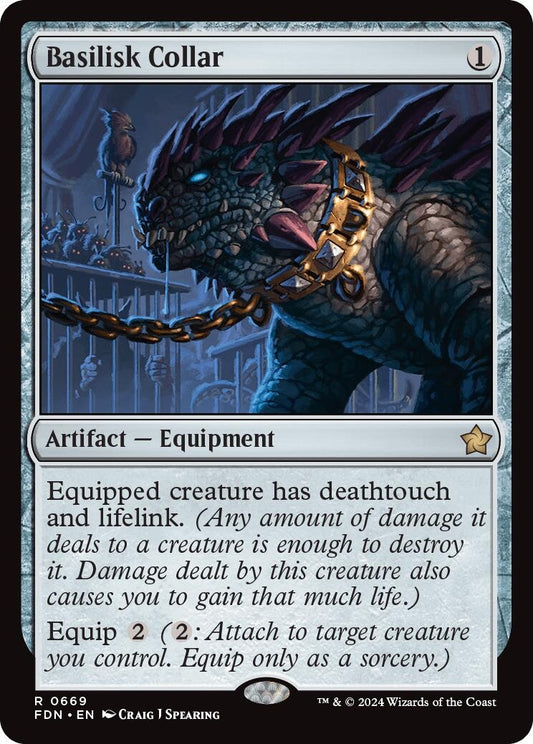 Image for Basilisk Collar (669) (Foundations) - Magic: The Gathering