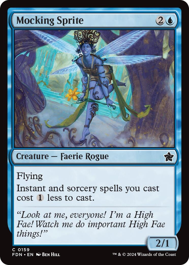 Image for Mocking Sprite (159) (Foundations) - Magic: The Gathering