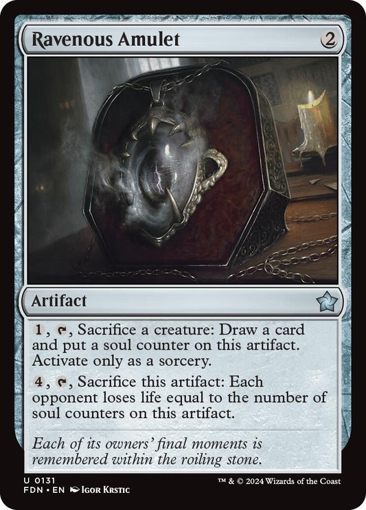 Image for Ravenous Amulet (131) (Foundations) - Magic: The Gathering