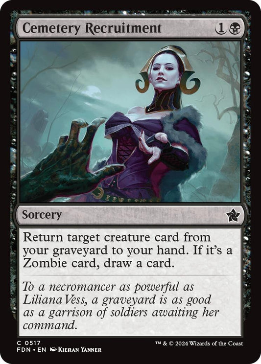 Image for Cemetery Recruitment (517) (Foundations) - Magic: The Gathering