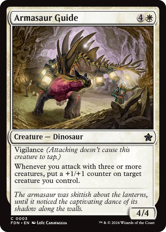 Image for Armasaur Guide (3) (Foundations) - Magic: The Gathering