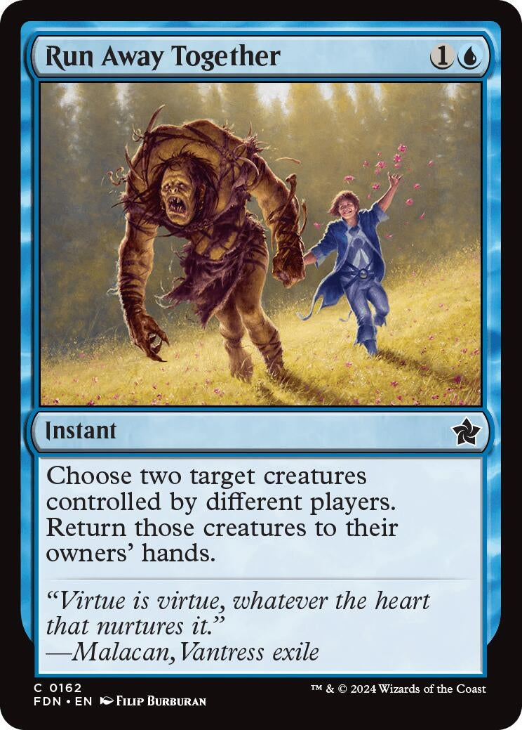 Image for Run Away Together (162) (Foundations) - Magic: The Gathering