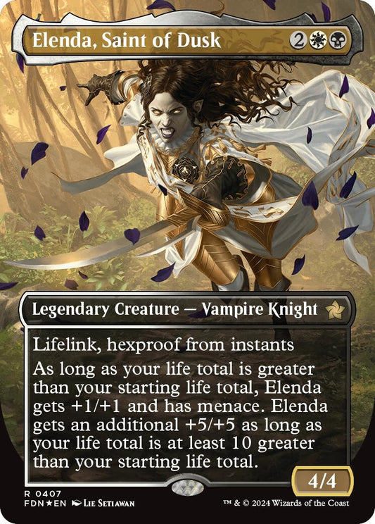 Image for Elenda, Saint of Dusk (Borderless) (Mana Foil) (407) (Foundations) - Magic: The Gathering