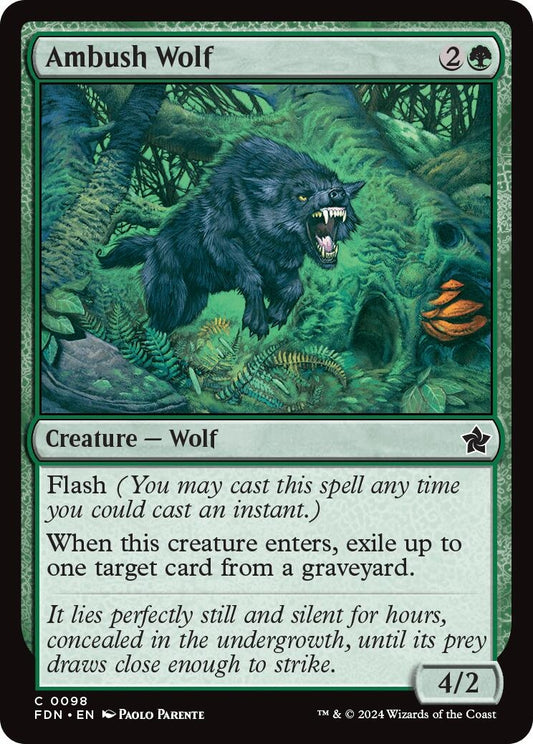 Image for Ambush Wolf (98) (Foundations) - Magic: The Gathering