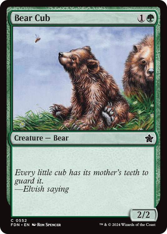 Image for Bear Cub (552) (Foundations) - Magic: The Gathering