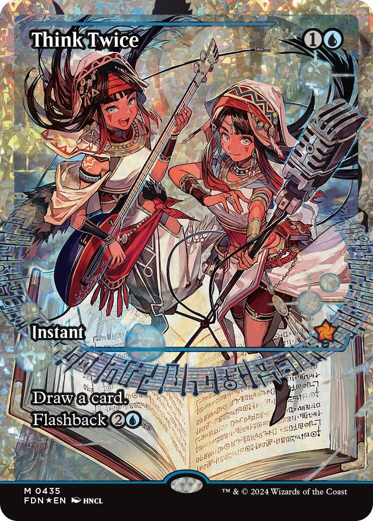 Image for Think Twice (Showcase) (Fracture Foil) (435) (Foundations) - Magic: The Gathering