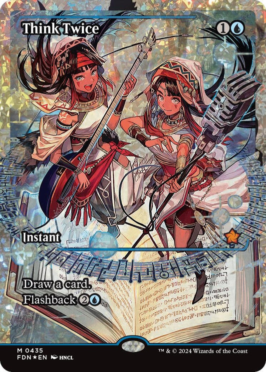 Image for Think Twice (Showcase) (Fracture Foil) (435) (Foundations) - Magic: The Gathering