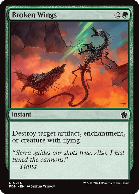 Image for Broken Wings (214) (Foundations) - Magic: The Gathering