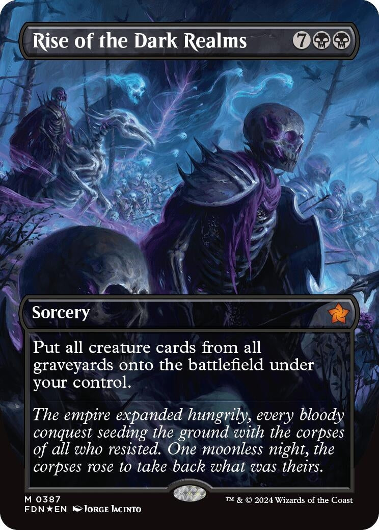 Image for Rise of the Dark Realms (Borderless) (Mana Foil) (387) (Foundations) - Magic: The Gathering