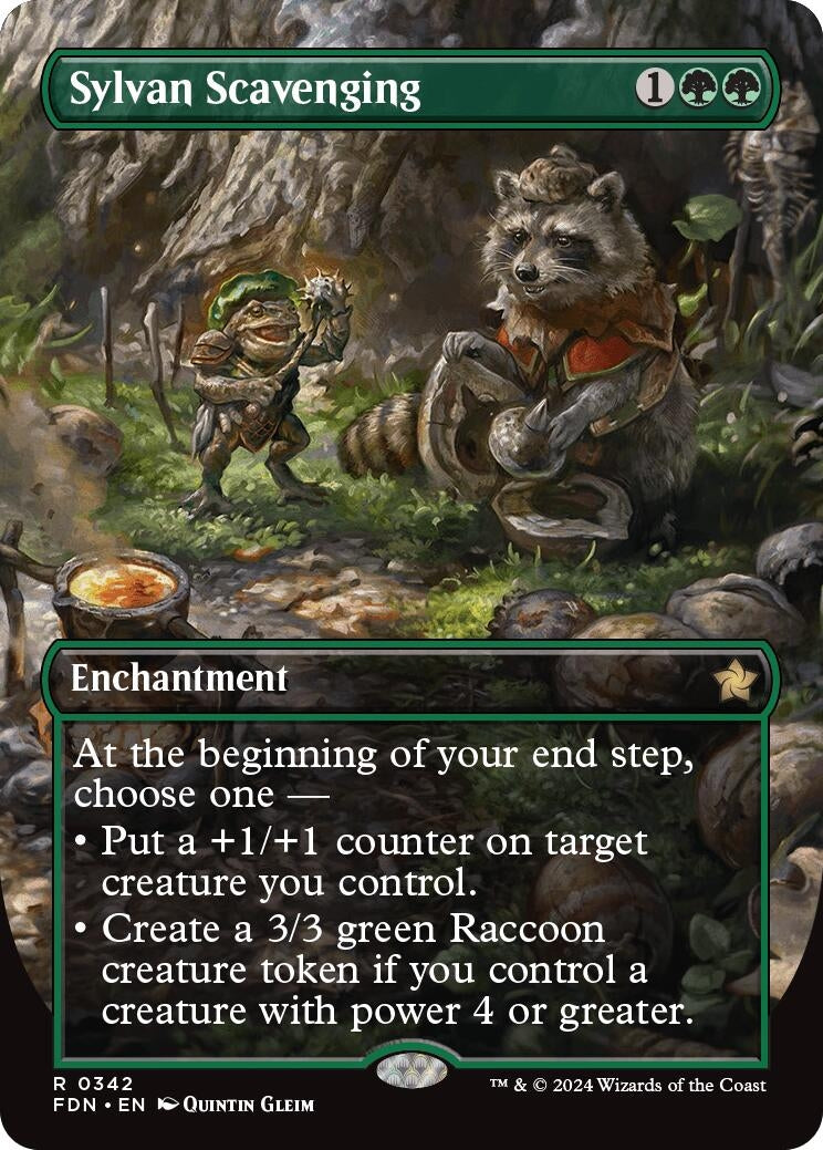 Image for Sylvan Scavenging (Borderless) (342) (Foundations) - Magic: The Gathering