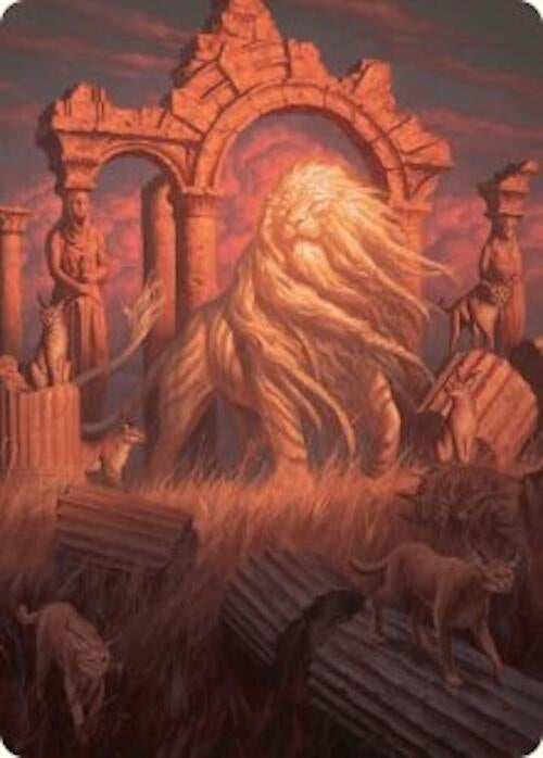 Image for Arahbo, the First Fang Art Card (26/54) (26) (Art Series: Foundations) - Magic: The Gathering
