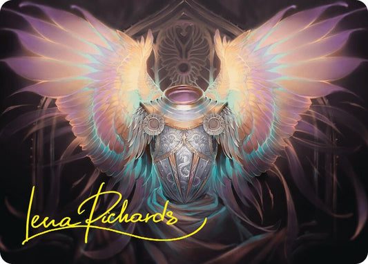 Image for Celestial Armor Art Card (2/54) (Gold-Stamped Signature) (2) (Art Series: Foundations) - Magic: The Gathering
