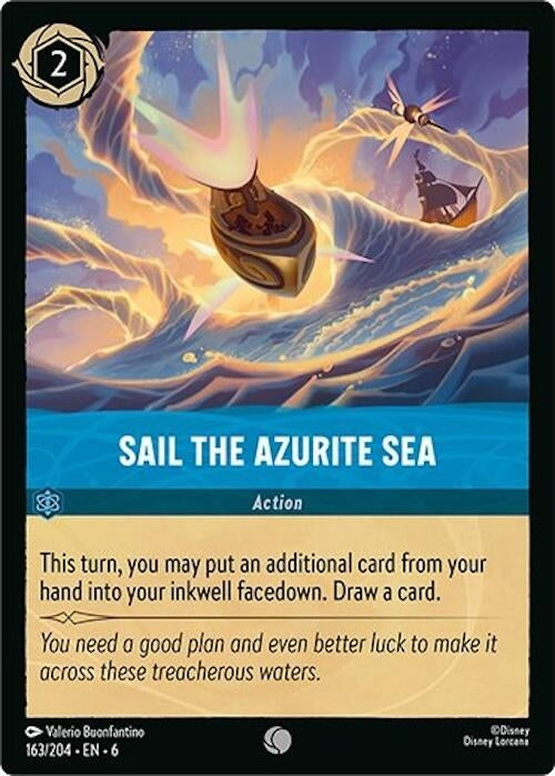 Image for Sail the Azurite Sea (163/204) (Azurite Sea) - Disney Lorcana
