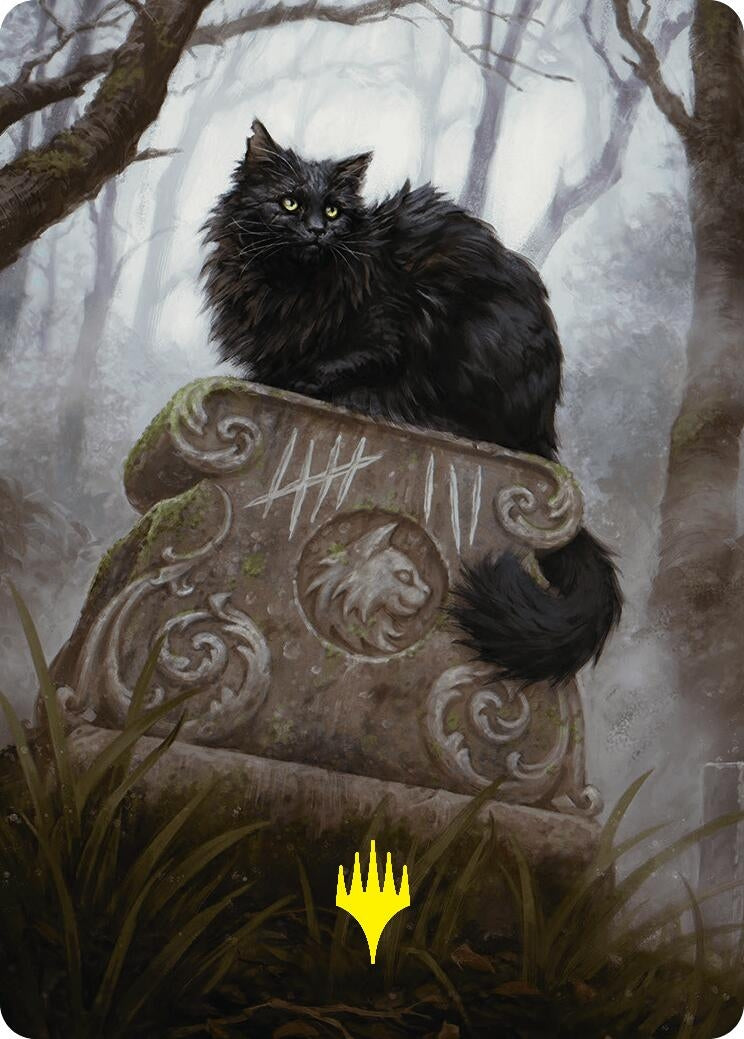Image for Nine-Lives Familiar 2 Art Card (36/54) (Gold-Stamped Planeswalker Symbol) (36) (Art Series: Foundations) - Magic: The Gathering