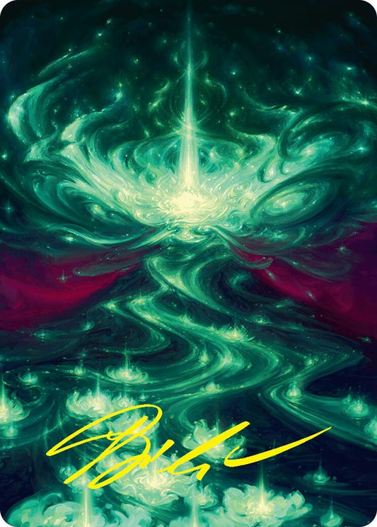 Image for Genesis Wave Art Card (54/54) (Gold-Stamped Signature) (40) (Art Series: Foundations) - Magic: The Gathering
