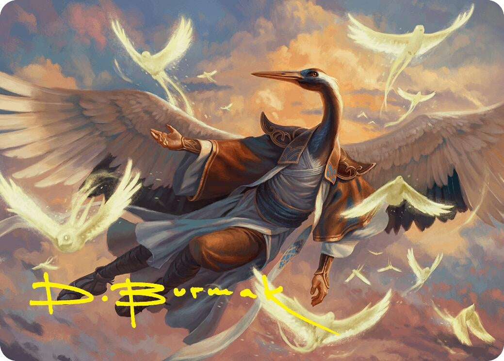 Image for Kykar, Zephyr Awakener Art Card (16/54) (Gold-Stamped Signature) (16) (Art Series: Foundations) - Magic: The Gathering
