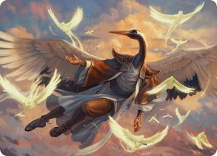 Image for Kykar, Zephyr Awakener Art Card (16/54) (16) (Art Series: Foundations) - Magic: The Gathering