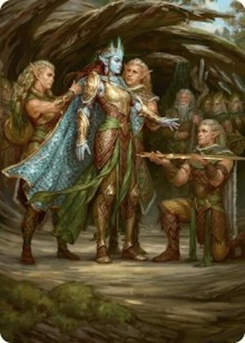 Image for Lathril, Blade of the Elves Art Card (48/54) (48) (Art Series: Foundations) - Magic: The Gathering