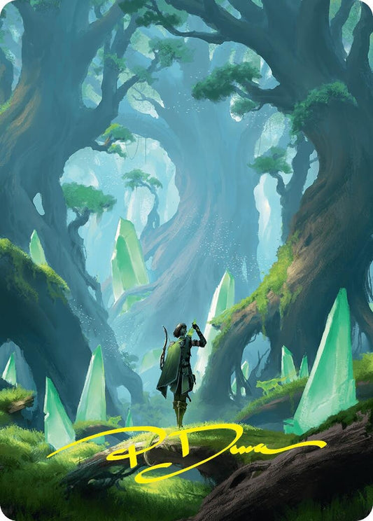 Image for Forest Art Card (25/54) (Gold-Stamped Signature) (25) (Art Series: Foundations) - Magic: The Gathering