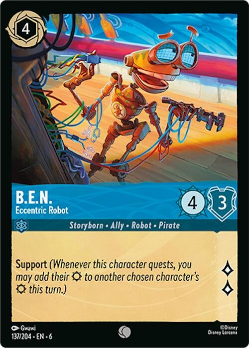 Image for B.E.N. - Eccentric Robot (137/204) (Azurite Sea) - Disney Lorcana