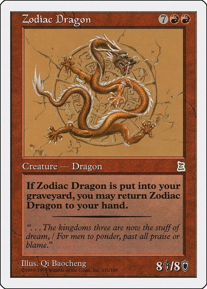Image for Zodiac Dragon (131) (Portal Three Kingdoms) - Magic: The Gathering