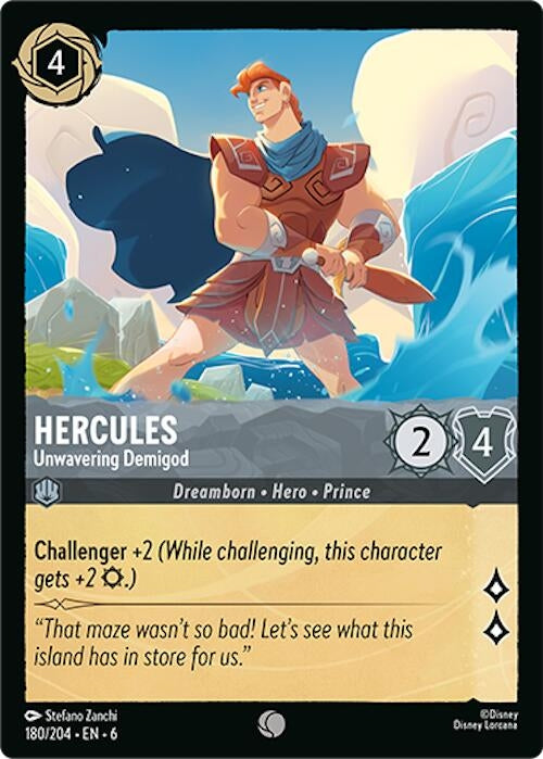 Image for Hercules - Unwavering Demigod (180/204) (Azurite Sea) - Disney Lorcana