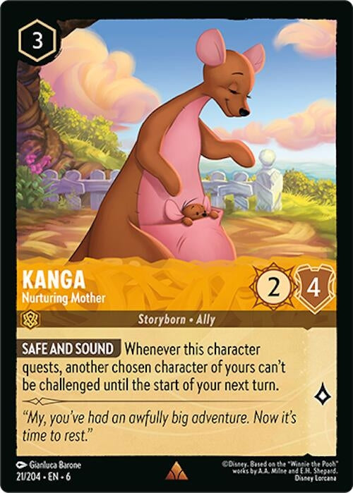 Image for Kanga - Nurturing Mother (21/204) (Azurite Sea) - Disney Lorcana