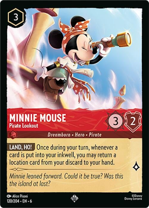 Image for Minnie Mouse - Pirate Lookout (120/204) (Azurite Sea) - Disney Lorcana