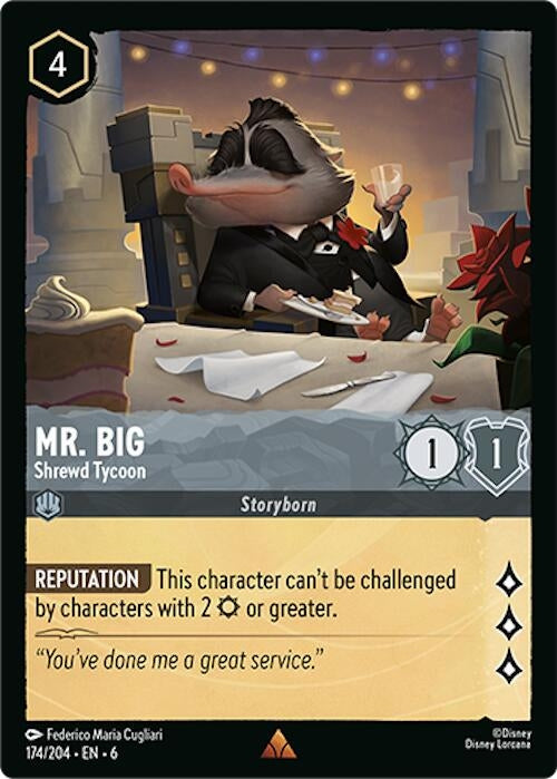 Image for Mr. Big - Shrewd Tycoon (174/204) (Azurite Sea) - Disney Lorcana