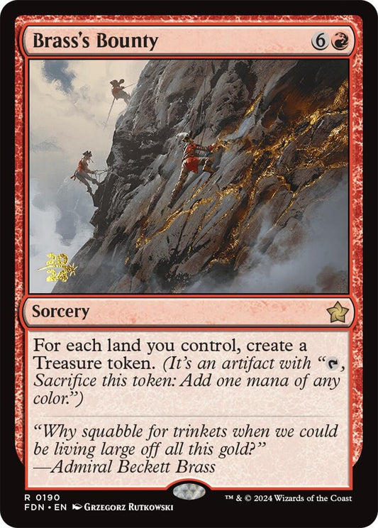Image for Brass's Bounty (FDN) (190) (Prerelease Cards) - Magic: The Gathering