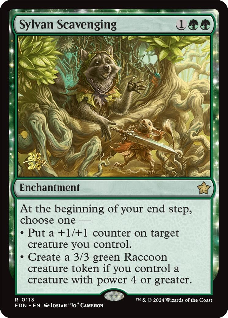 Image for Sylvan Scavenging (113) (Prerelease Cards) - Magic: The Gathering