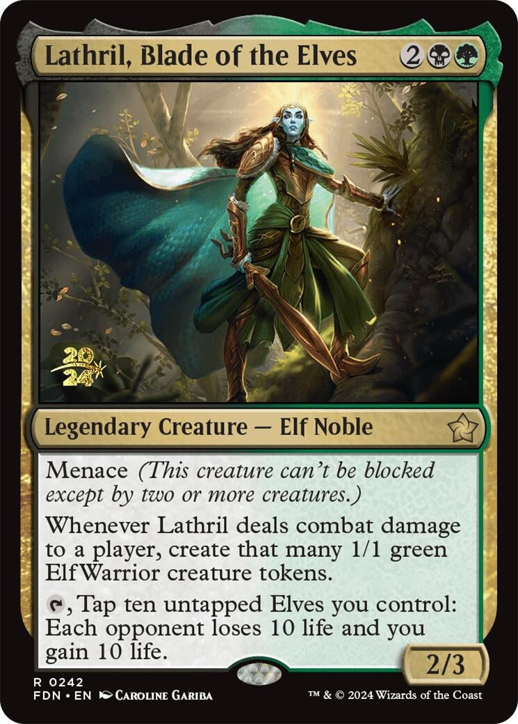 Image for Lathril, Blade of the Elves (242) (Prerelease Cards) - Magic: The Gathering