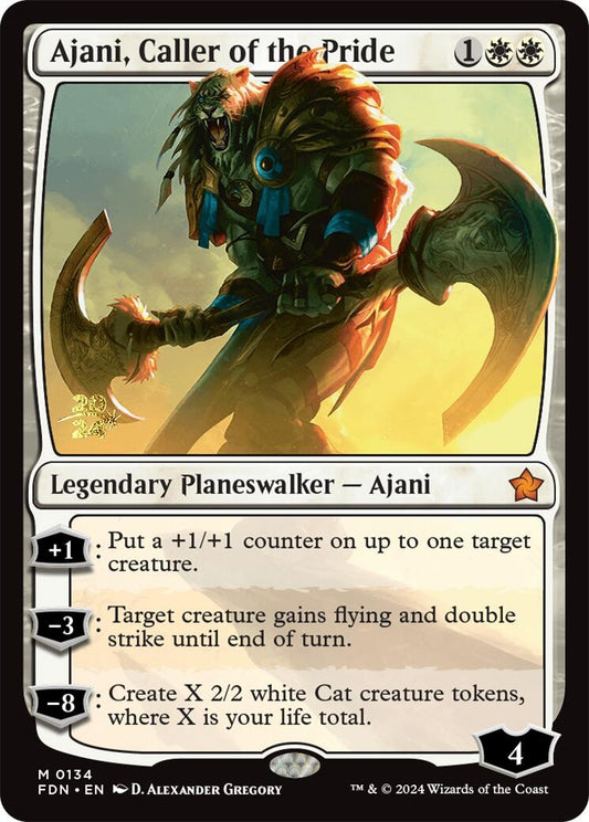 Image for Ajani, Caller of the Pride (134) (Prerelease Cards) - Magic: The Gathering