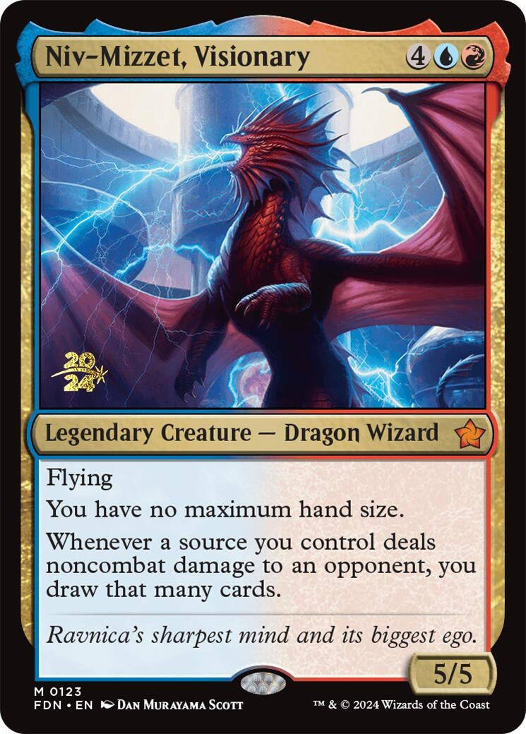 Image for Niv-Mizzet, Visionary (123) (Prerelease Cards) - Magic: The Gathering