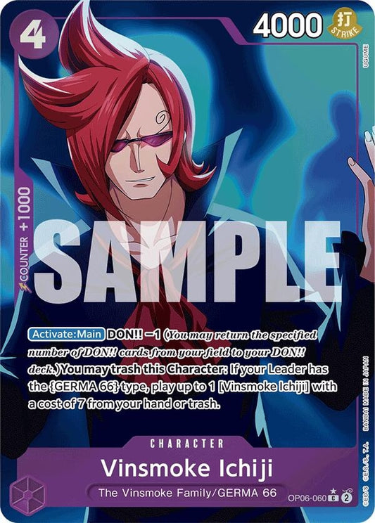 Image for Vinsmoke Ichiji (OP06-060) (Full Art) (OP06-060) (Premium Booster -The Best-) - One Piece Card Game