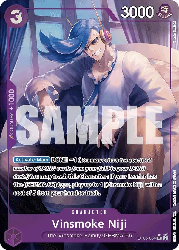 Image for Vinsmoke Niji (OP06-064) (Full Art) (OP06-064) (Premium Booster -The Best-) - One Piece Card Game